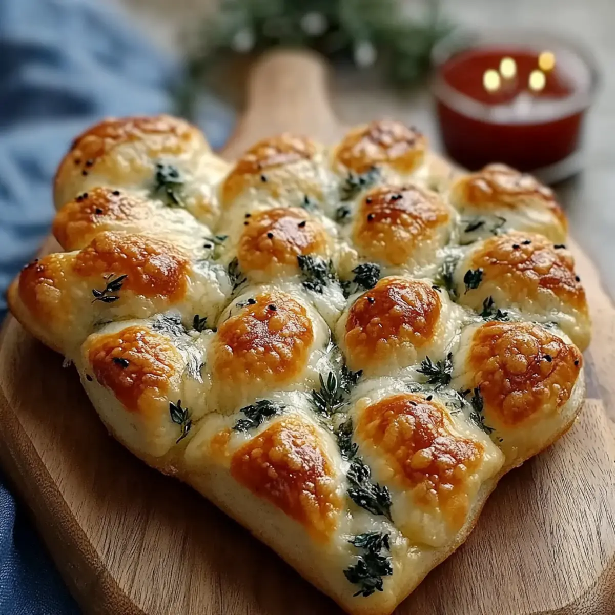 Cheesy Christmas Tree Bread