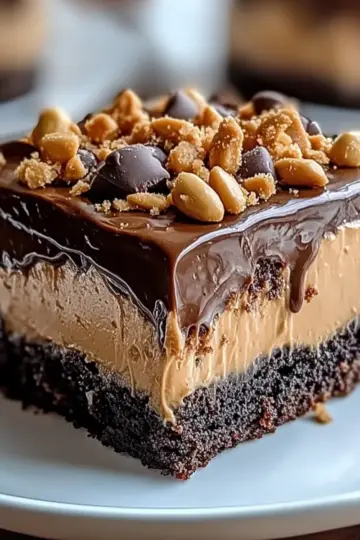 Chocolate Peanut Butter Poke Cake