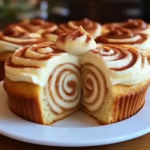 Cinnamon Roll Cupcakes