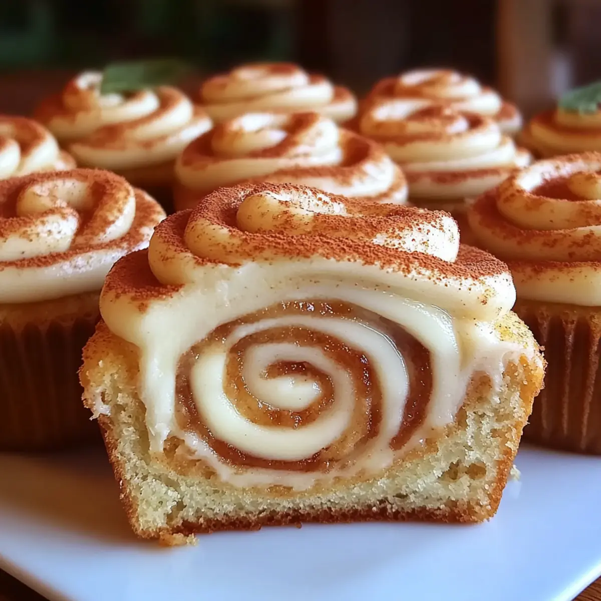 Cinnamon Roll Cupcakes