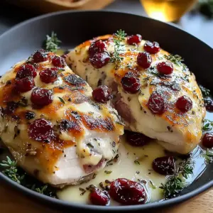 Cranberry Brie Stuffed Chicken
