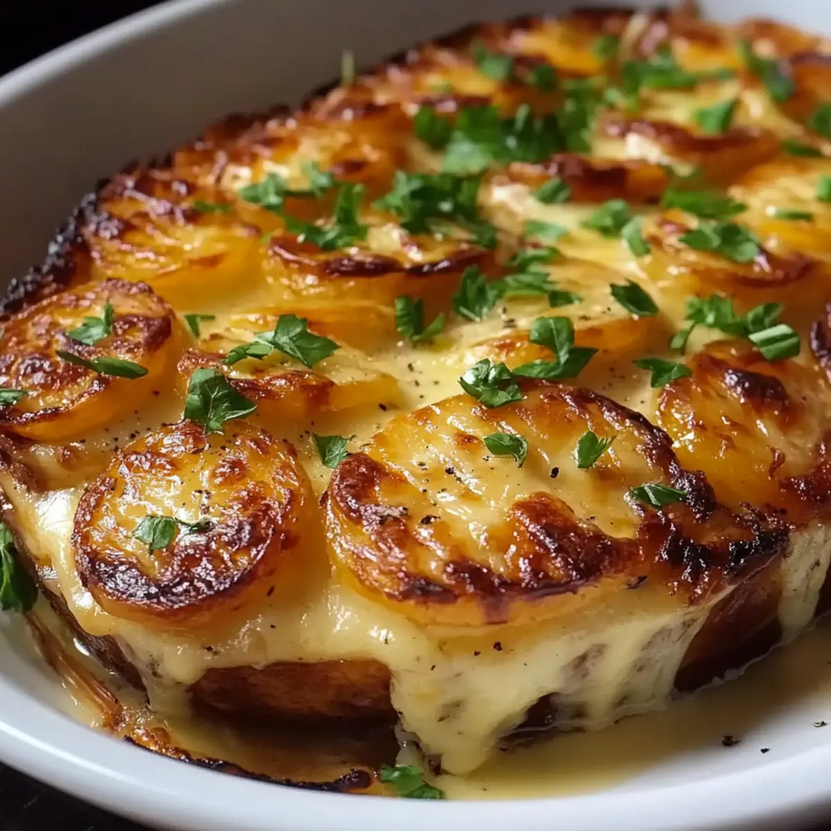 Creamy Cheesy Au Gratin Potatoes