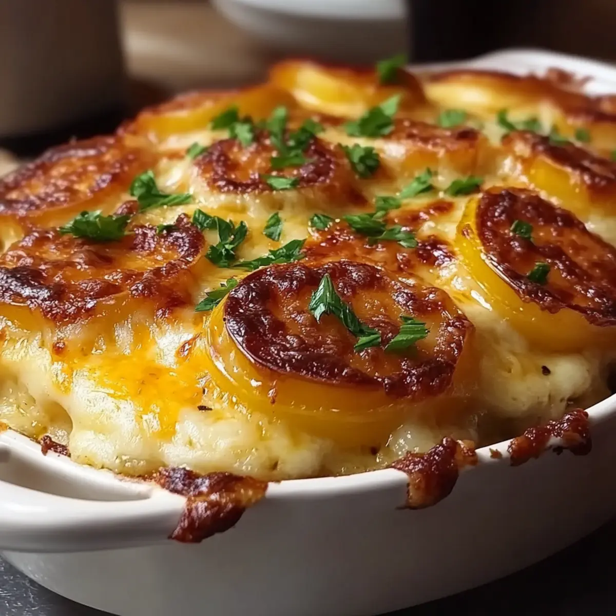 Creamy Cheesy Au Gratin Potatoes