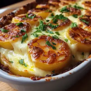 Creamy Cheesy Au Gratin Potatoes