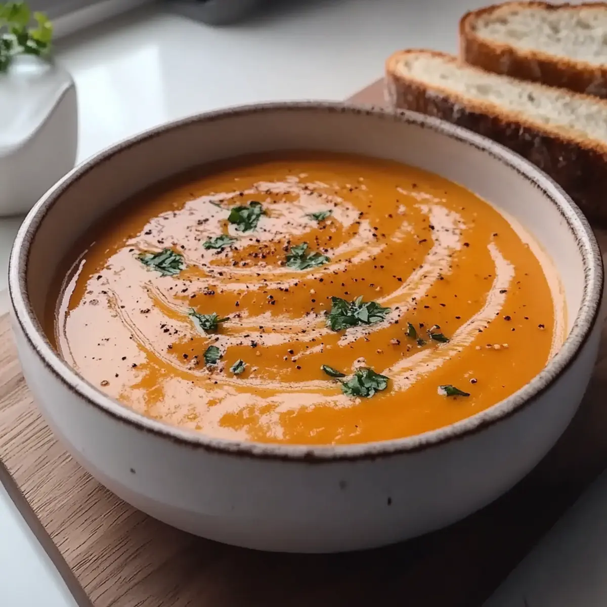 Creamy Roasted Veggie Soup