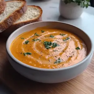 Creamy Roasted Veggie Soup