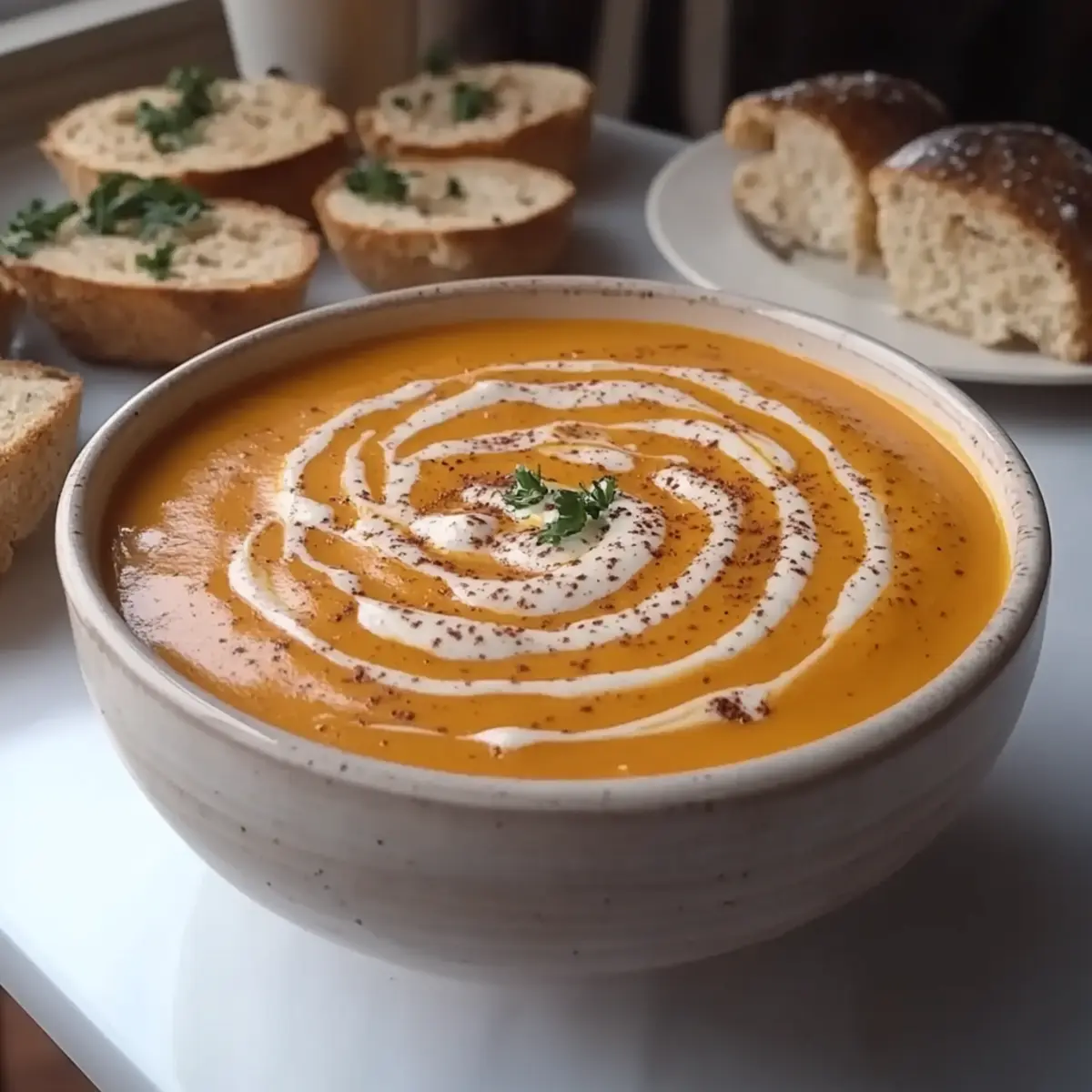 Creamy Roasted Veggie Soup