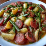 Crockpot Kielbasa and Green Beans