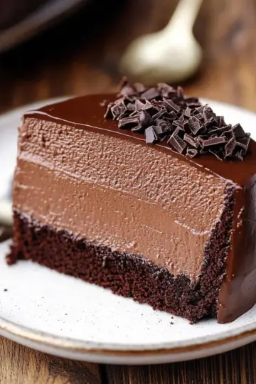 Dark Chocolate Mousse Cake