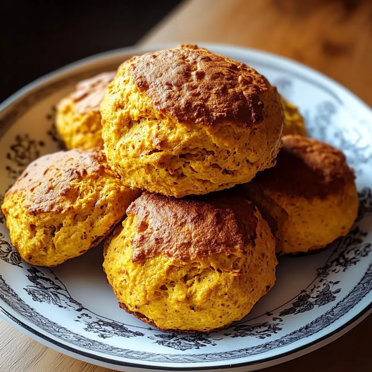 Fluffy Spiced Pumpkin Biscuits