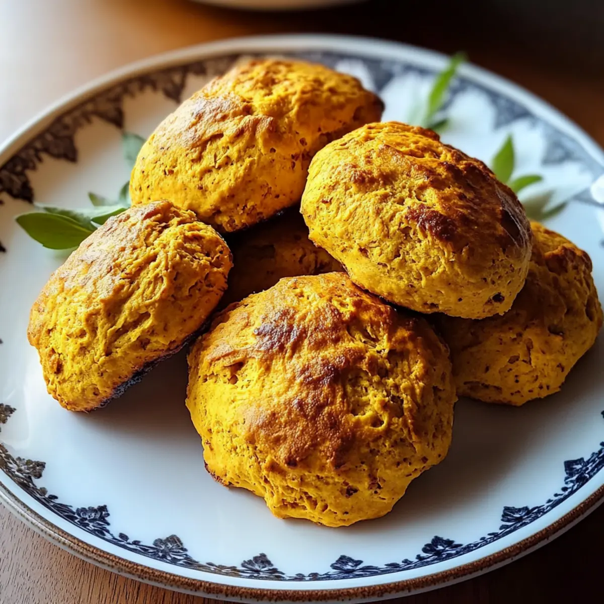 Fluffy Spiced Pumpkin Biscuits