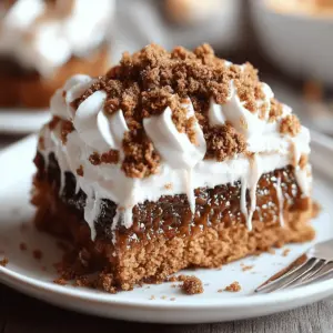 Gingerbread Poke Cake
