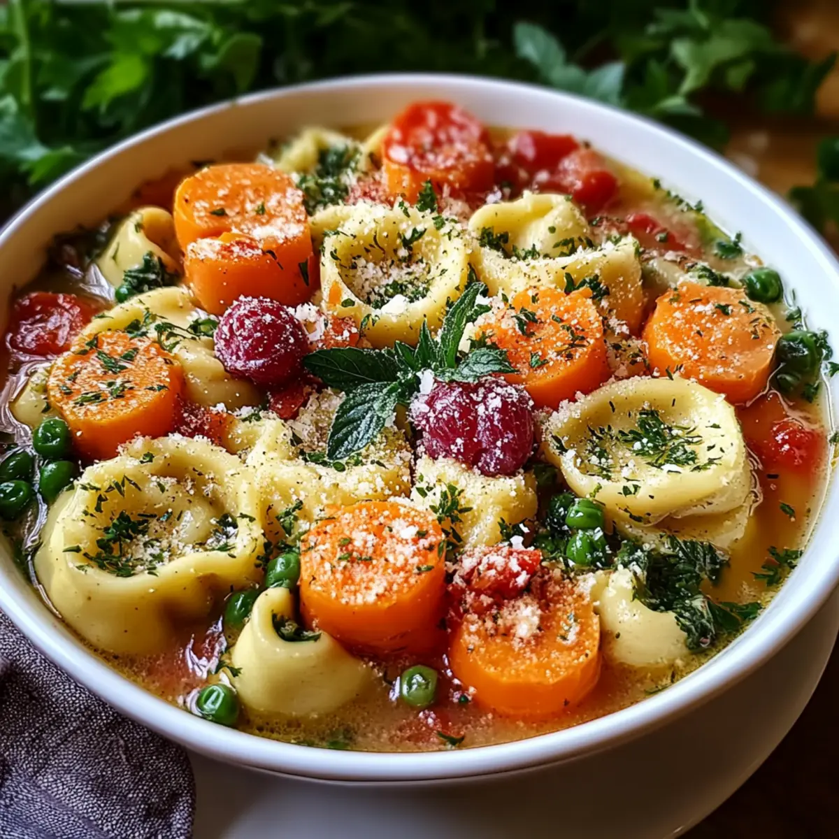 Healthy Tortellini Soup