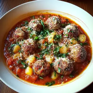 Hearty Spiced Italian Meatball Stew