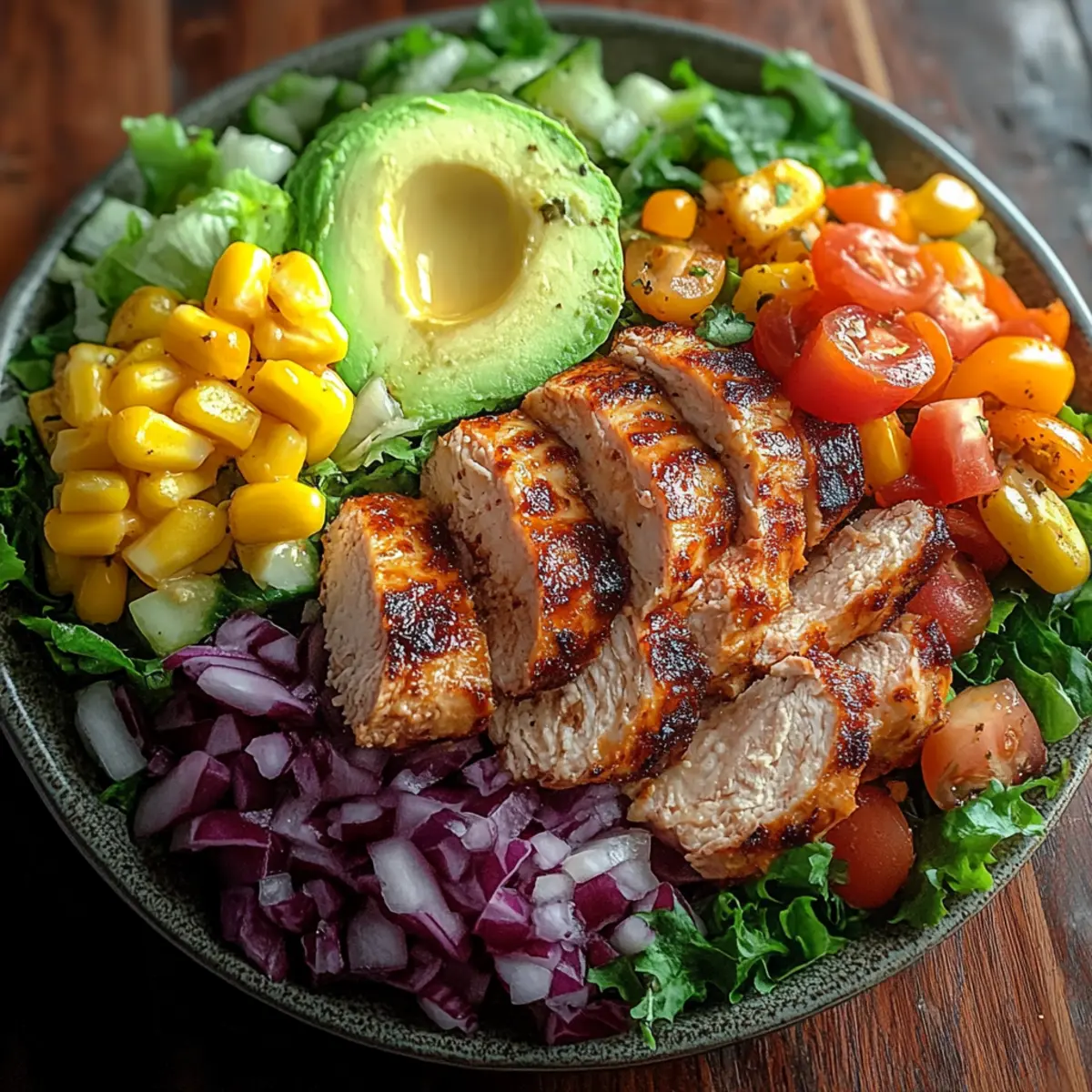 High Protein Southwest Chicken Salad