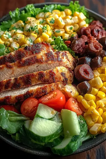 High Protein Southwest Chicken Salad