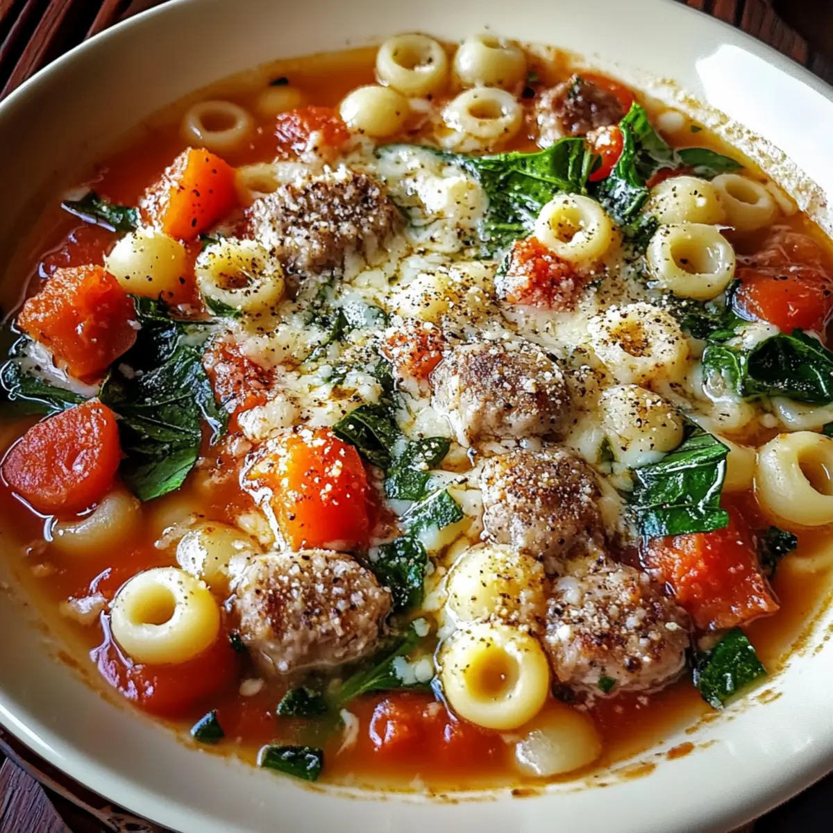 Parmesan Sausage Soup