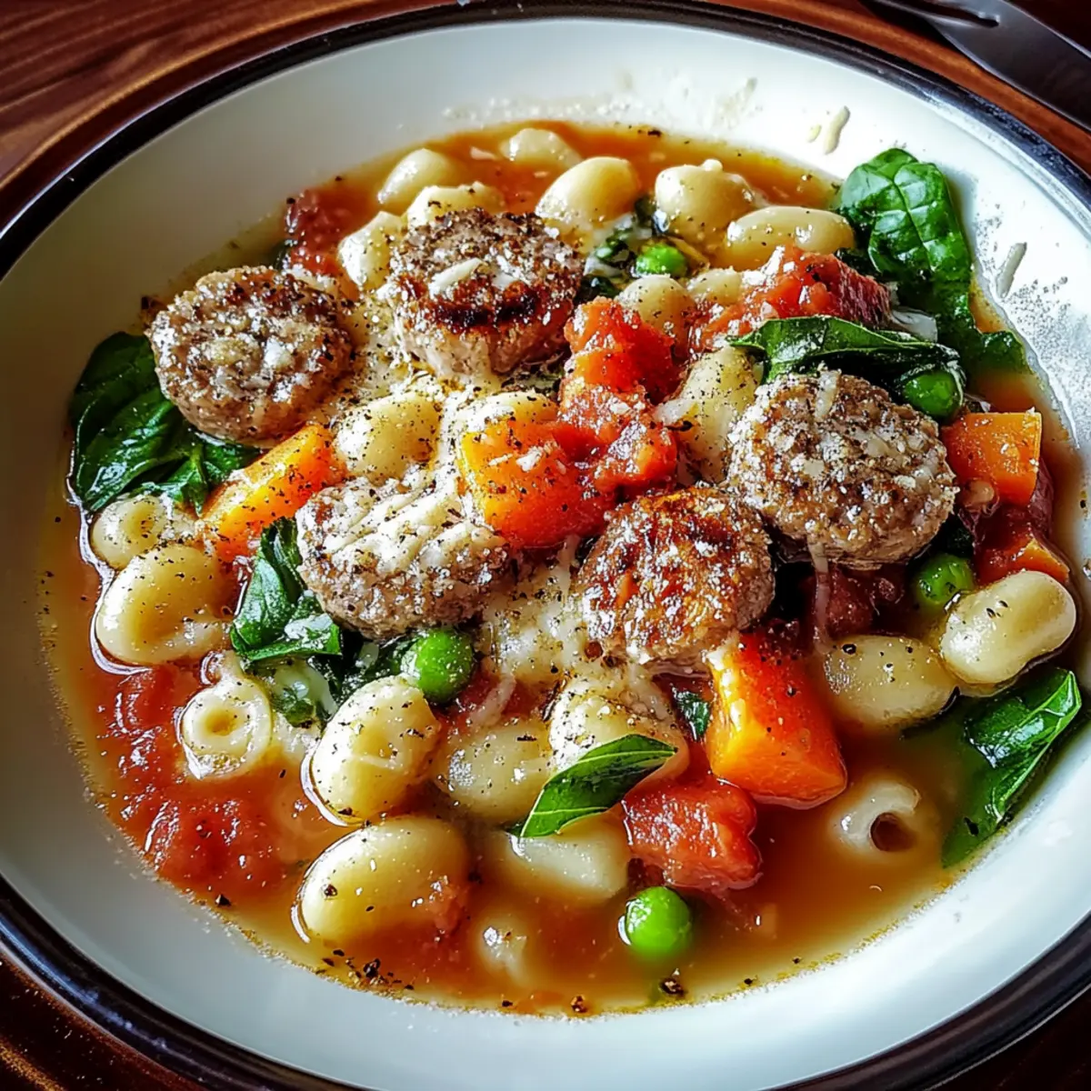 Parmesan Sausage Soup