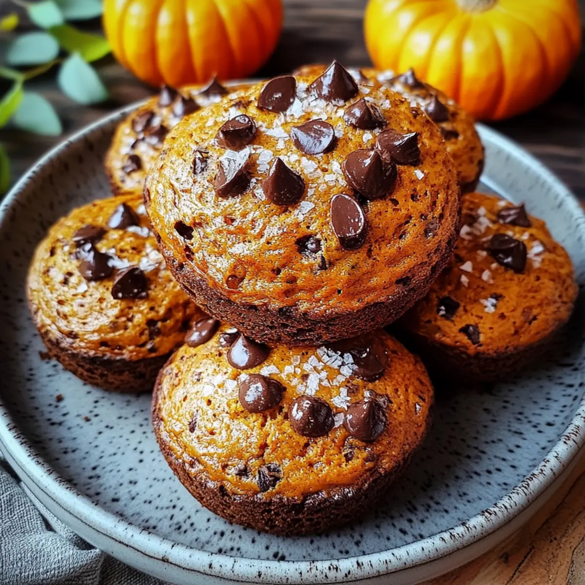 Pumpkin Chocolate Chip Muffins Gluten Free