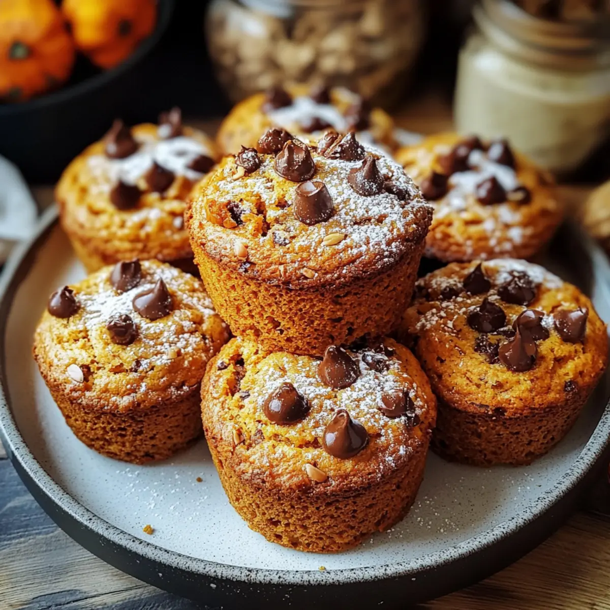 Pumpkin Chocolate Chip Muffins Gluten Free