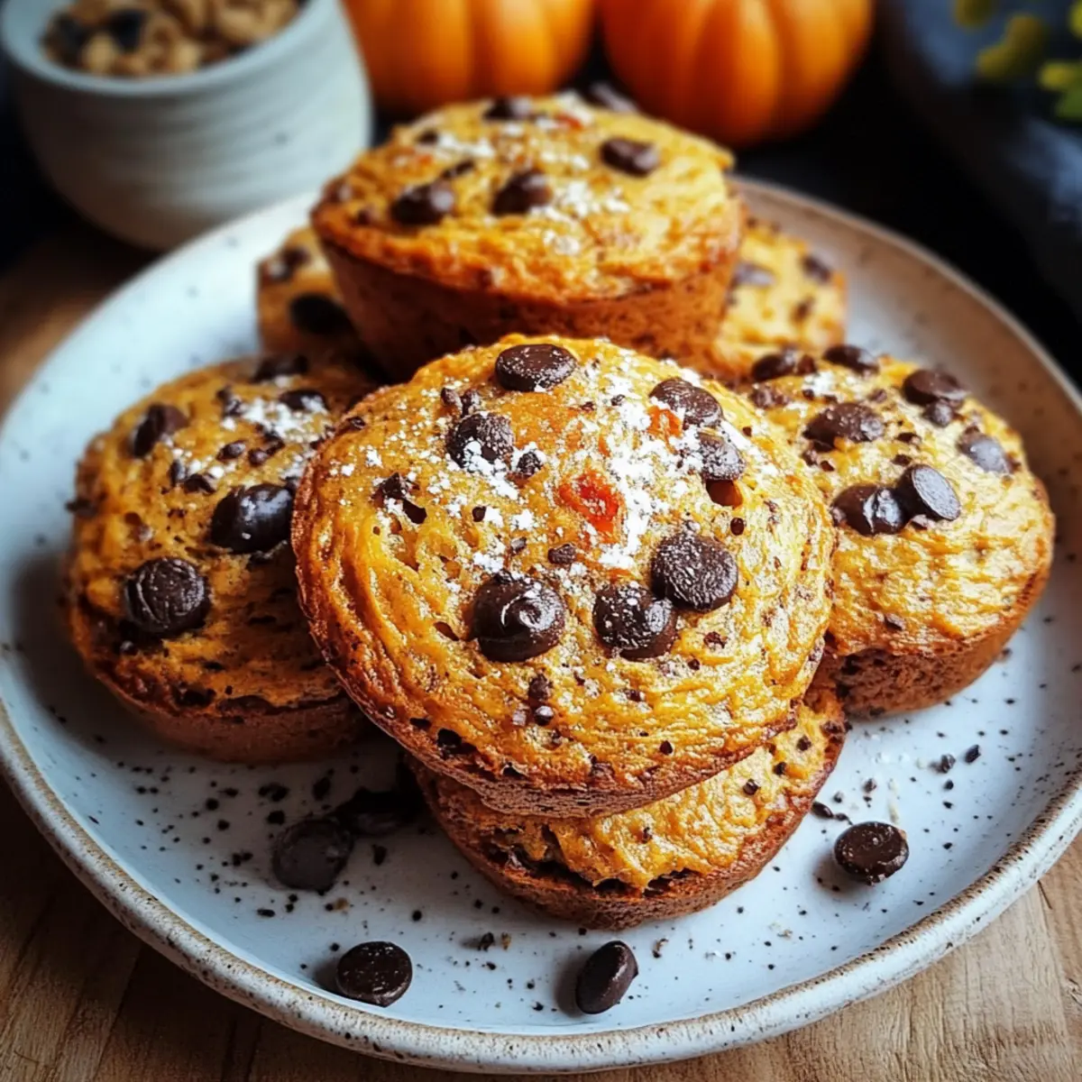 Pumpkin Chocolate Chip Muffins Gluten Free