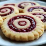 Raspberry Swirl Shortbread Cookies