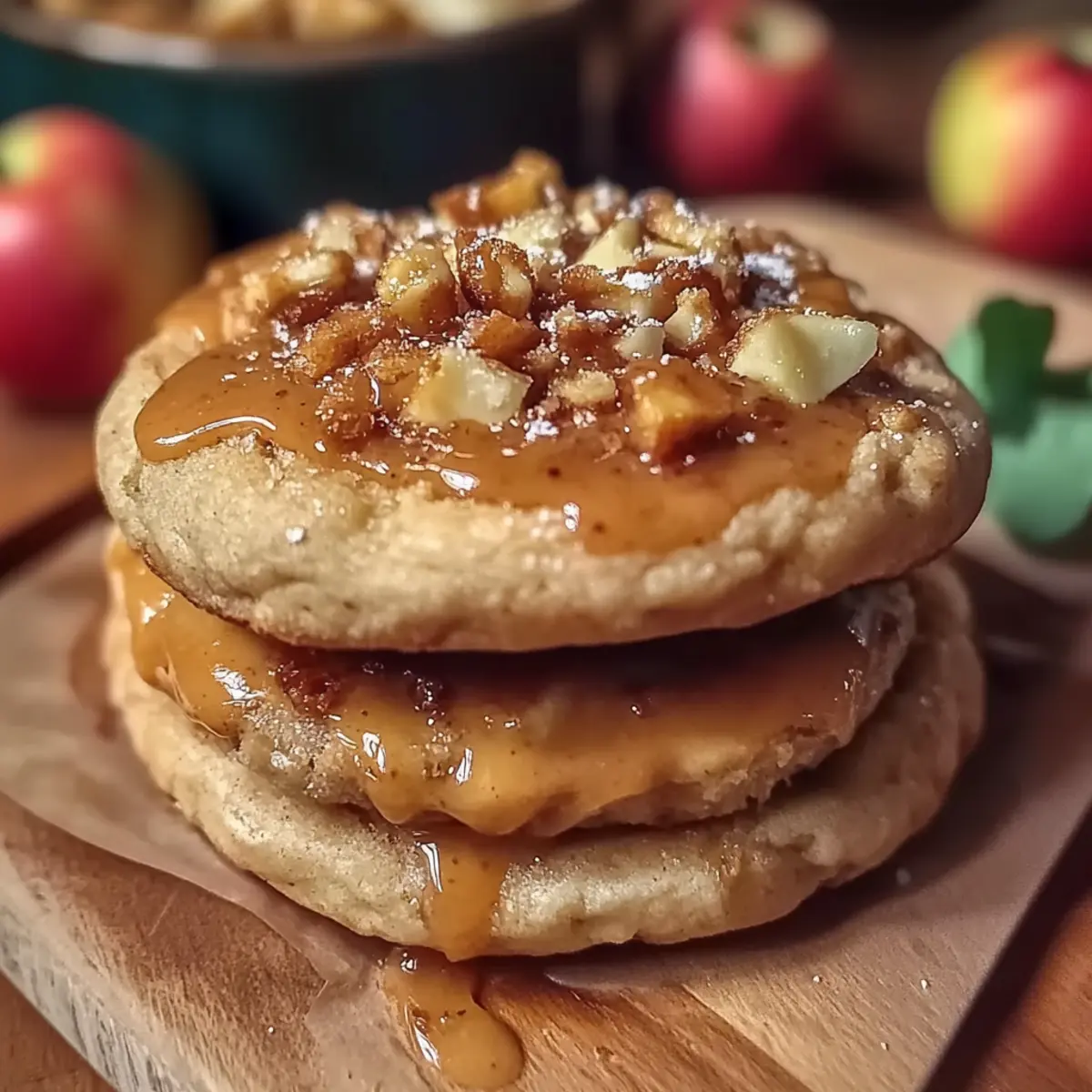 Salted Caramel Apple Pie Cookies