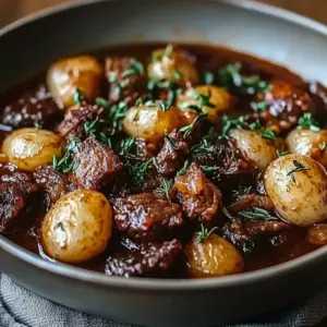 Slow-Cooked Beef Bourguignon