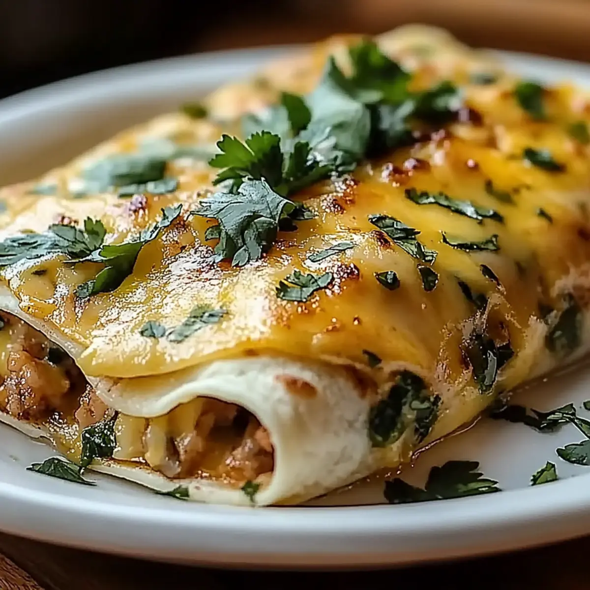 Spicy Hatch Chile Enchiladas