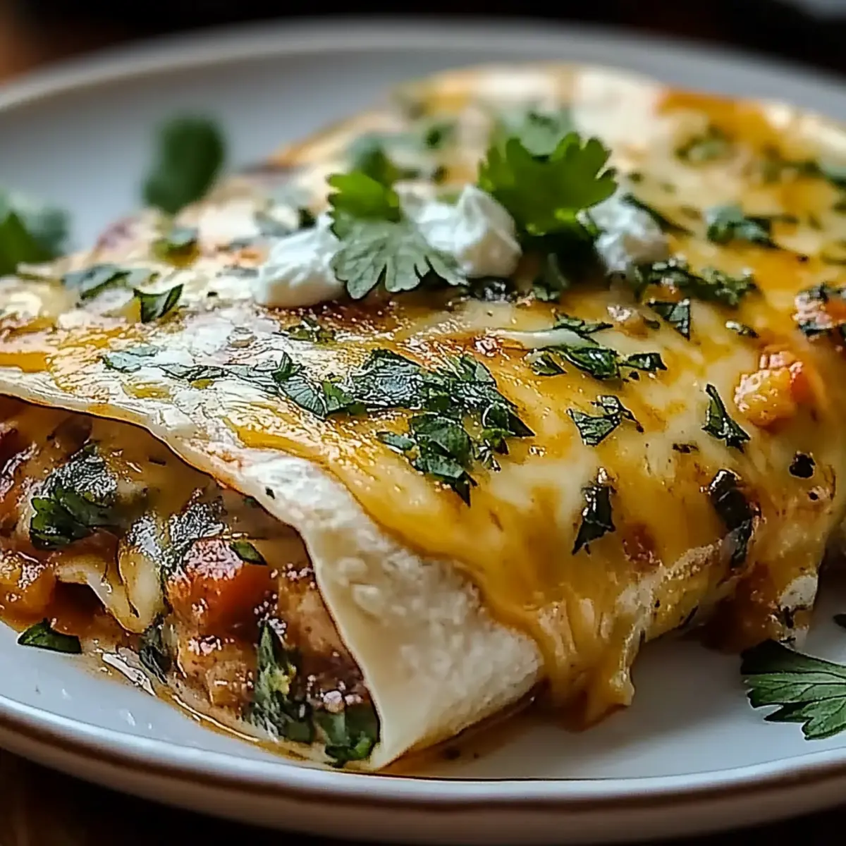 Spicy Hatch Chile Enchiladas