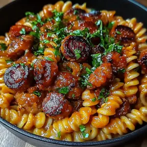 Spicy Honey BBQ Sausage & Pasta
