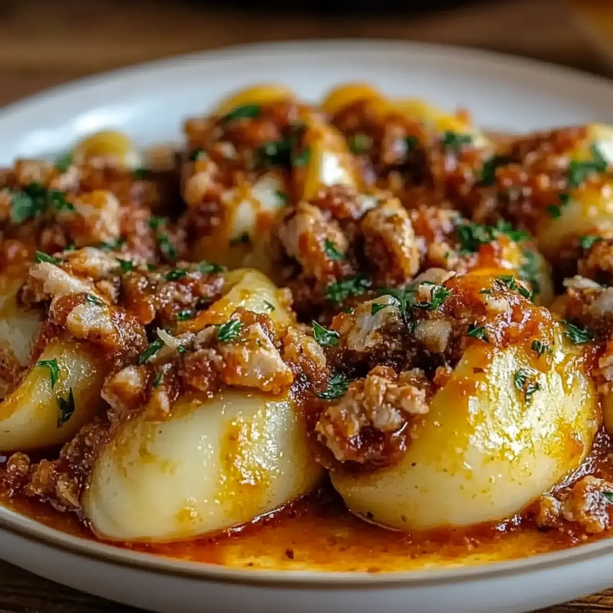 Stuffed Shells with Meat