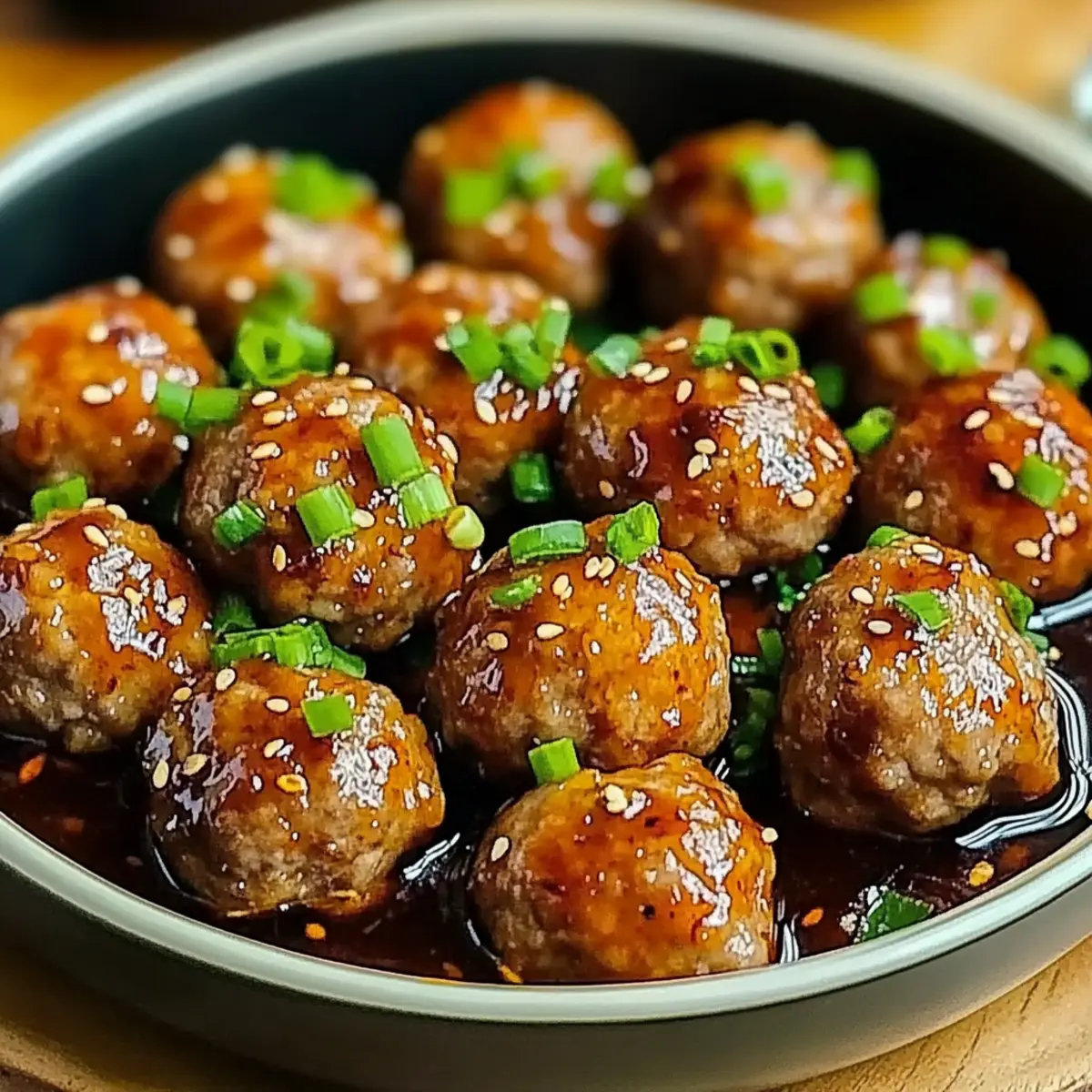 Sweet and Spicy Asian Turkey Meatballs