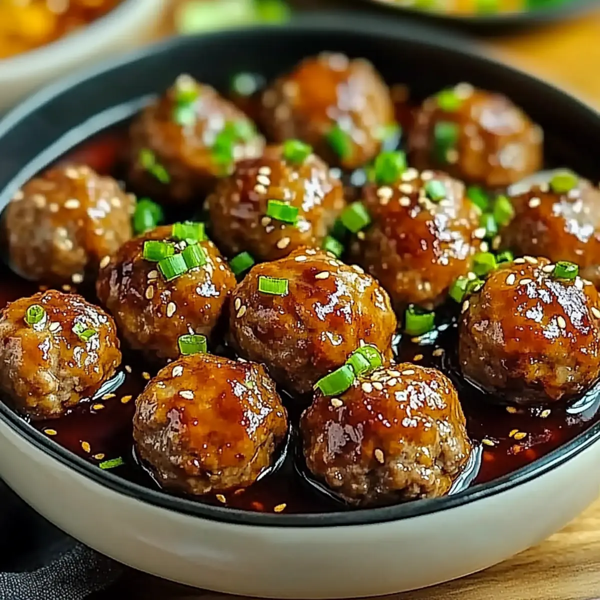 Sweet and Spicy Asian Turkey Meatballs