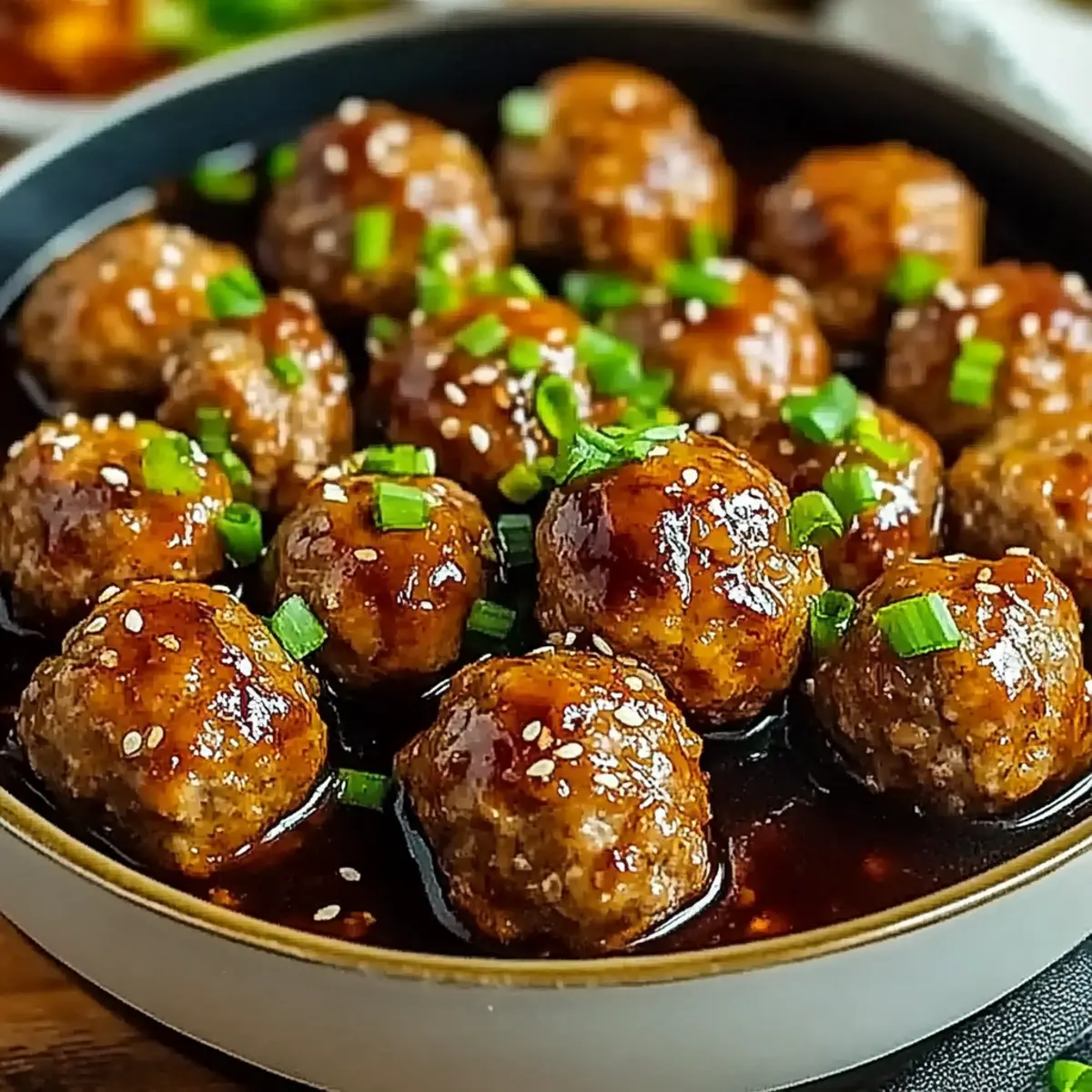 Sweet and Spicy Asian Turkey Meatballs