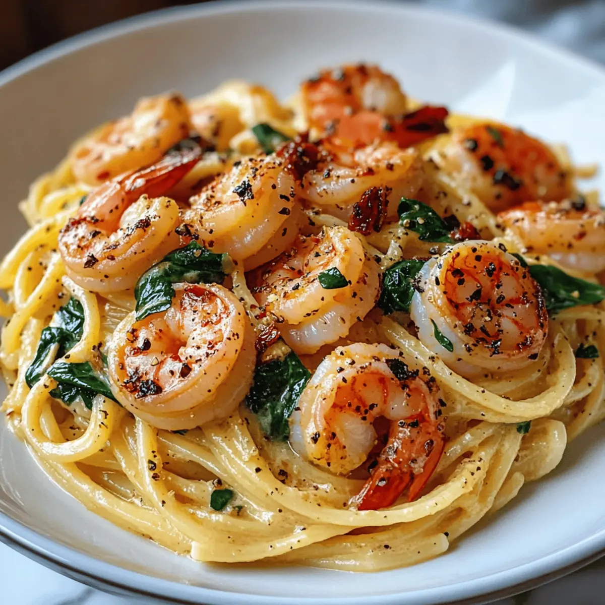 Tuscan Shrimp Pasta