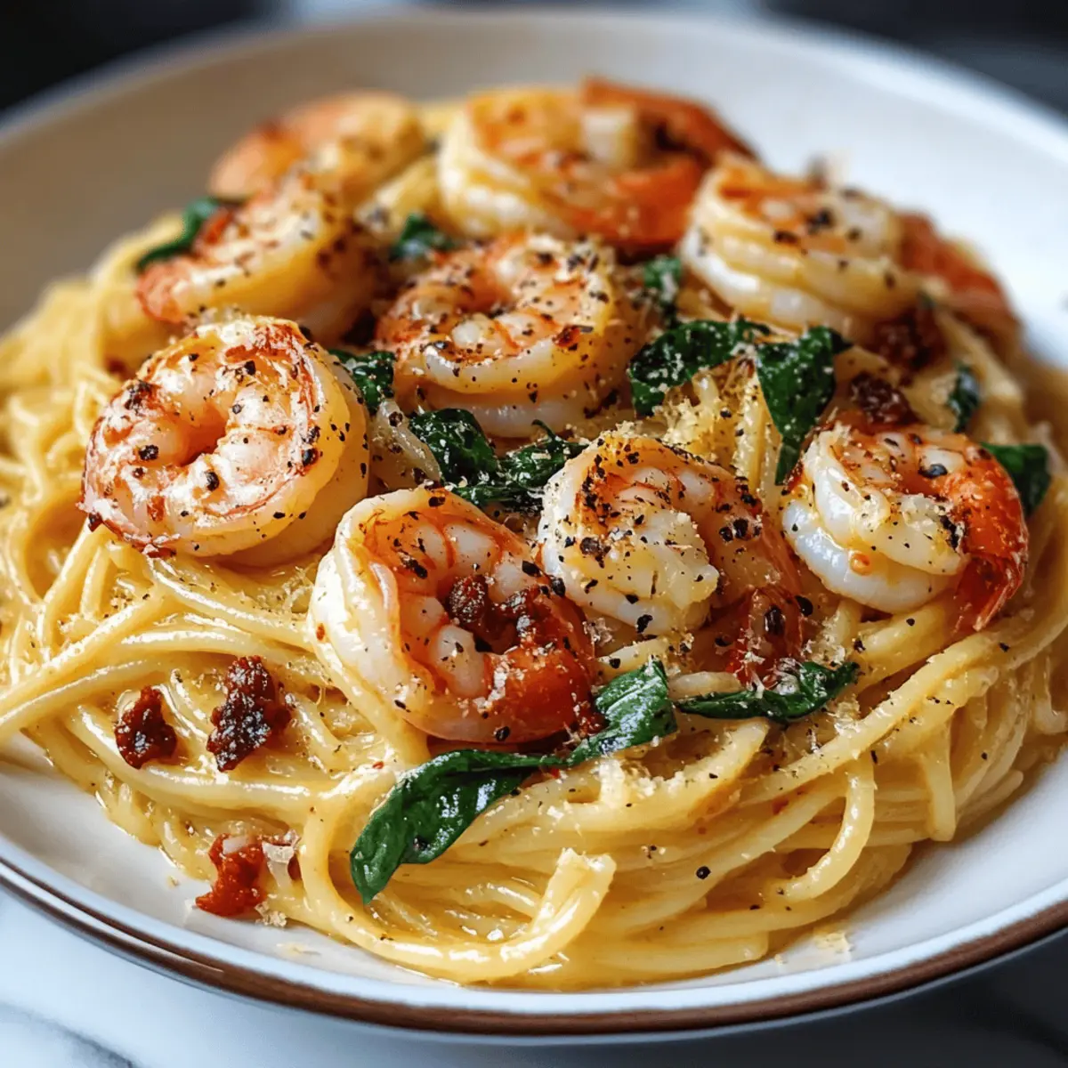 Tuscan Shrimp Pasta