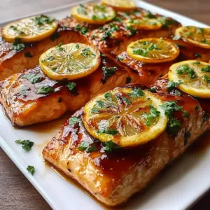 Baked Salmon with Maple Glaze