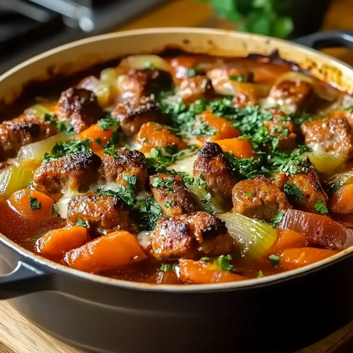 Beef Sausage Casserole