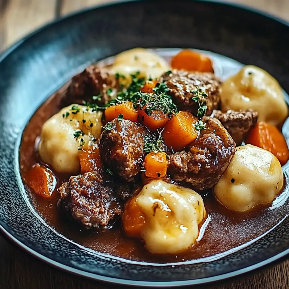 Beef Stew and Dumplings