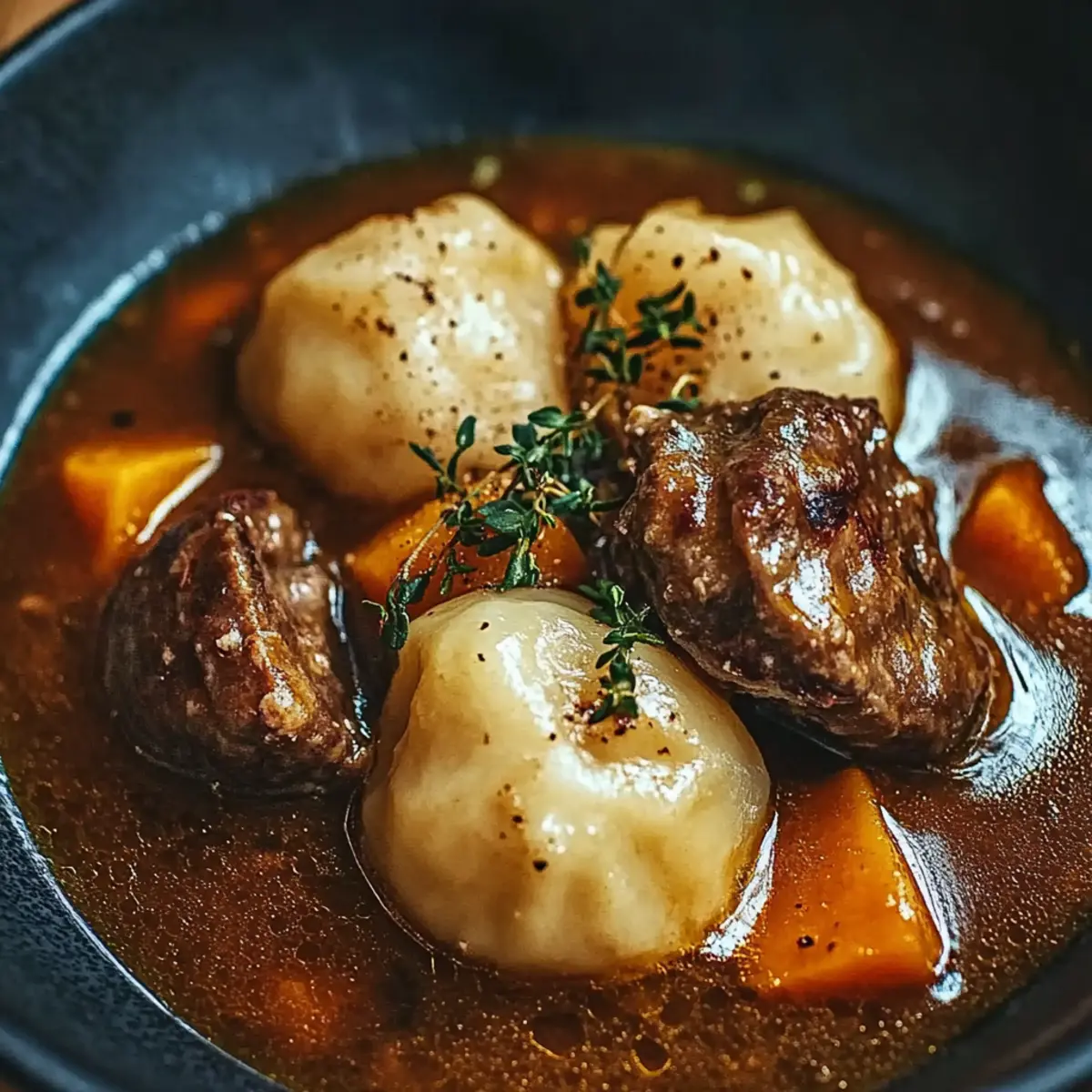 Beef Stew and Dumplings