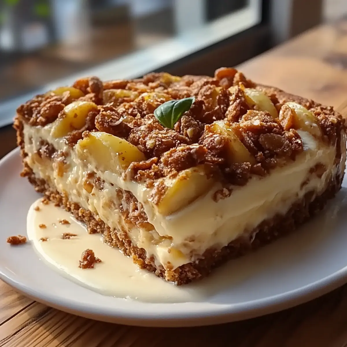 Biscoff Apple Crumble Cheesecake