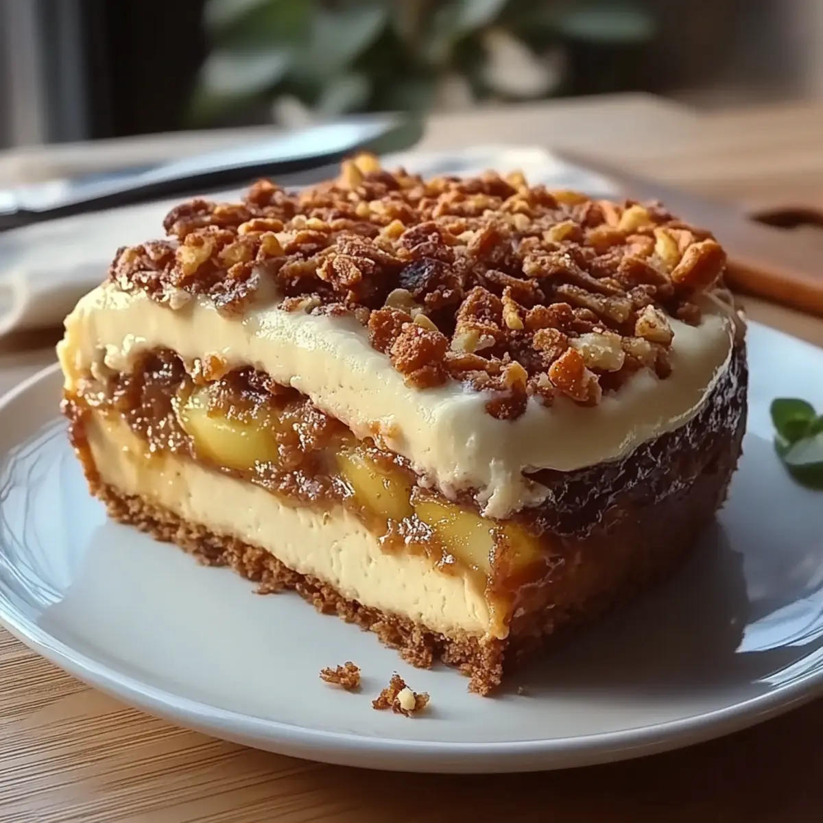 Biscoff Apple Crumble Cheesecake