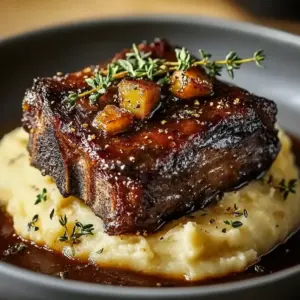 Braised Short Ribs with Mashed Potatoes