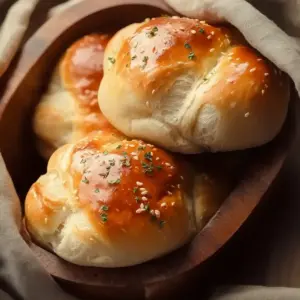 Cheesy Garlic Dinner Rolls