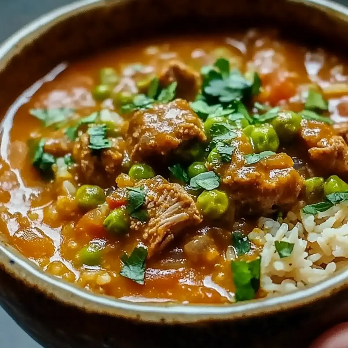 Chili Verde and Spanish Rice