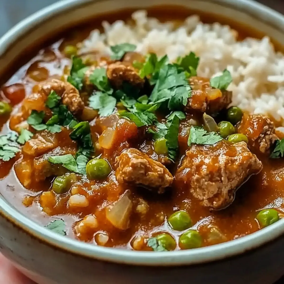Chili Verde and Spanish Rice