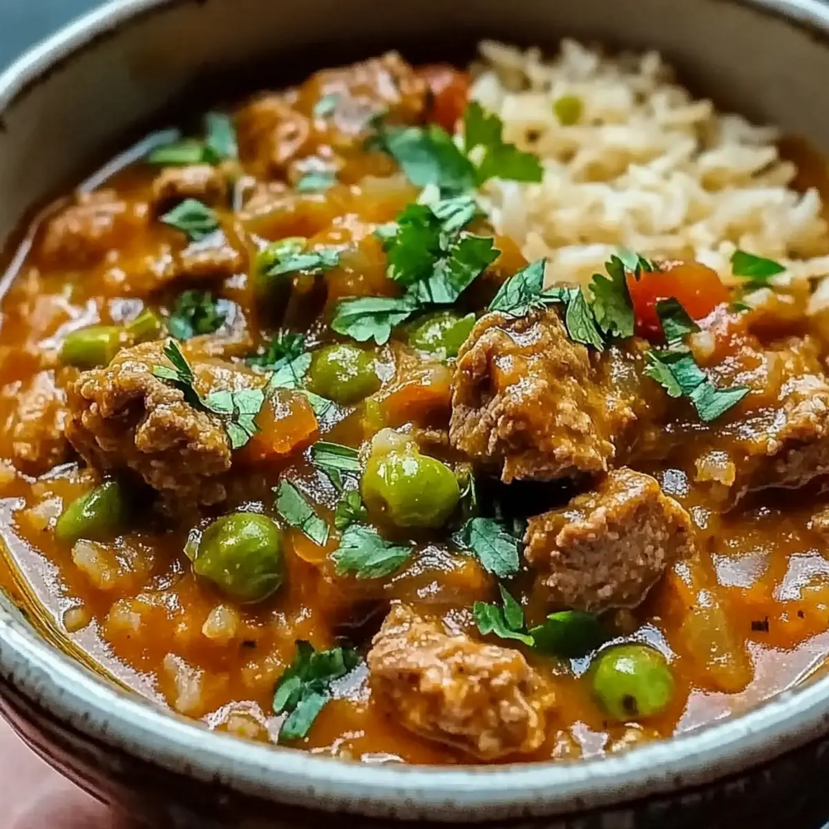 Chili Verde and Spanish Rice