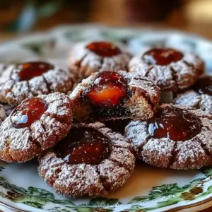 Chocolate Thumbprint Cookies