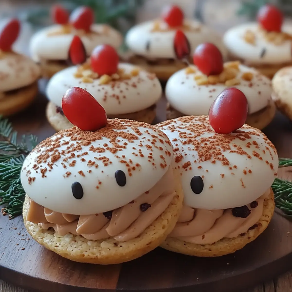 Christmas Reindeer Macarons